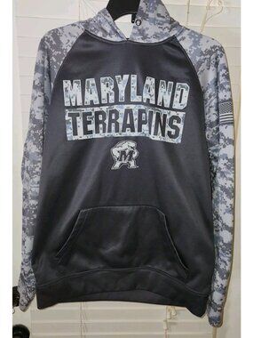 MARYLAND TERRAPINS Hoodie Colosseum Digital Camo  Sweatshirt Mens MEDIUM